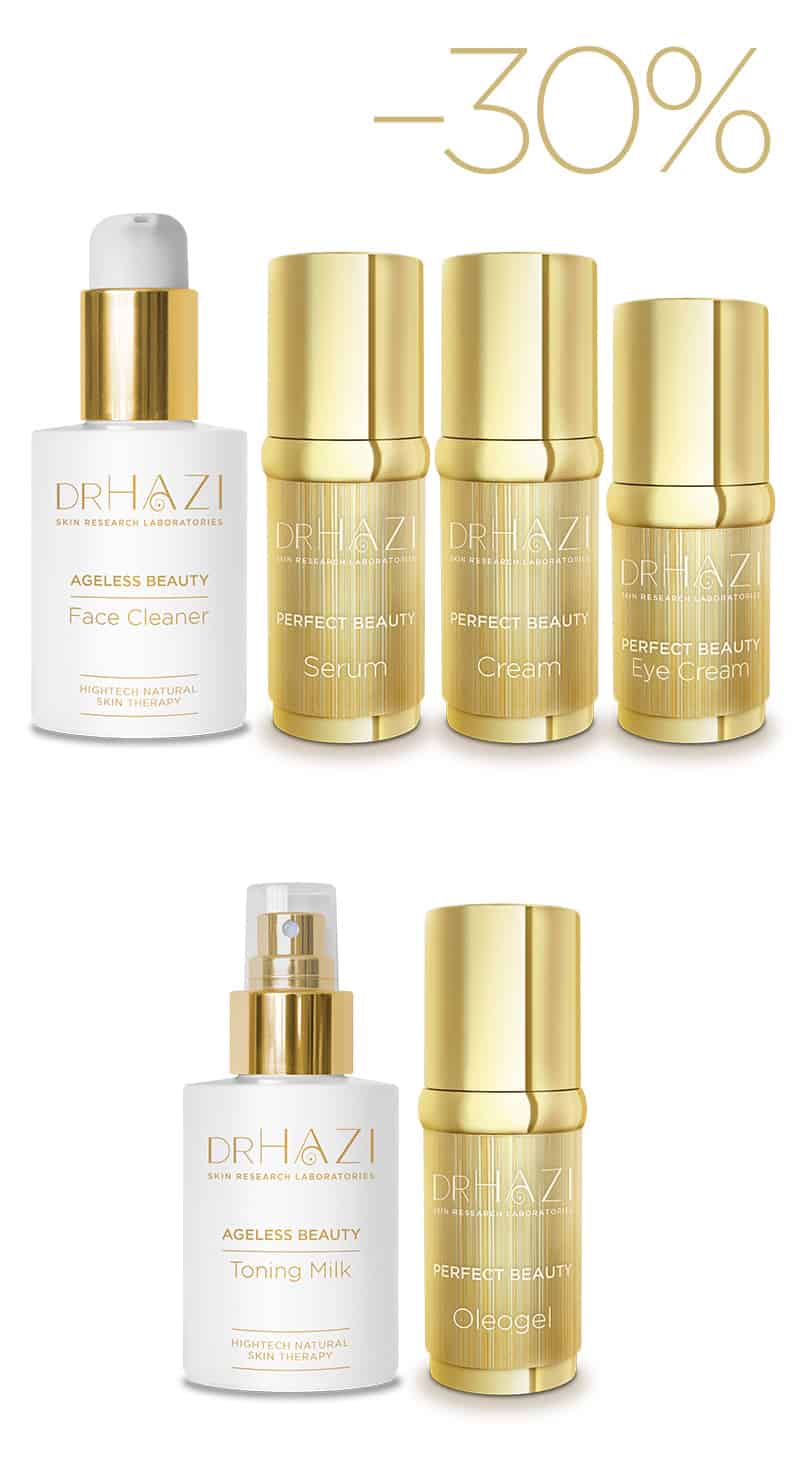Luxury women skin rejuvenation with nanopeptids and crystals Luxus Szépítő Kezelési Sor